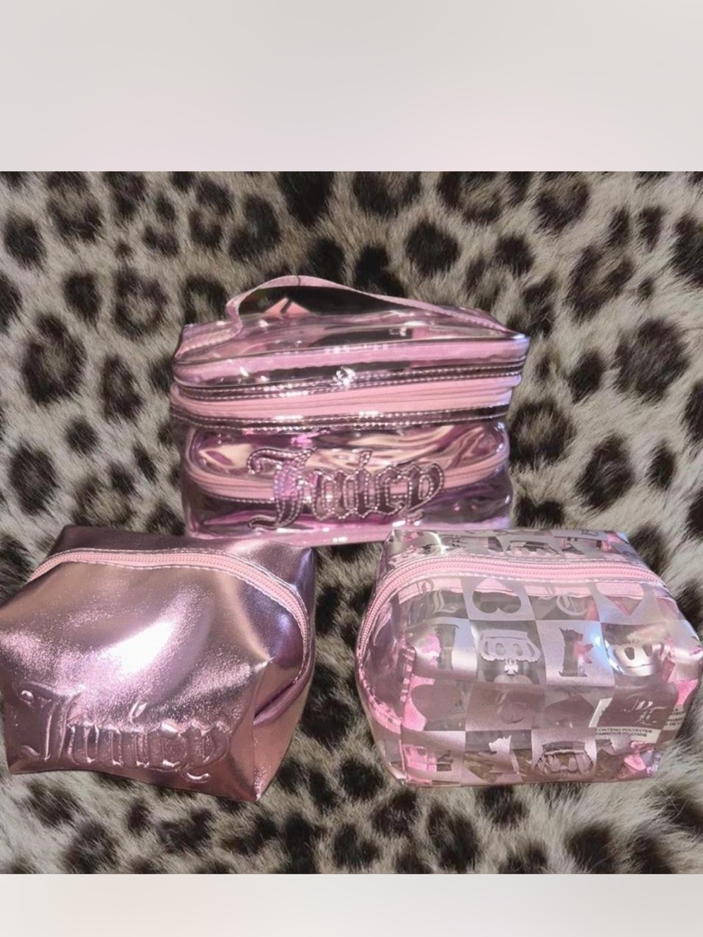 NWT Juicy Couture Makeup Bag Set